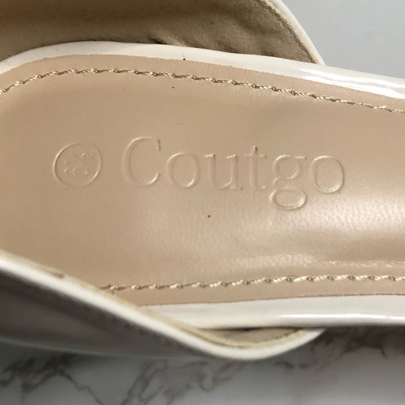 Coutgo Womens Pointed Toe D'Orsay Mid Stiletto Heel S- 6.5 - Picture 10 of 13